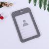 Пластиковый двусторонний прозрачный держатель для бейджа сотрудника, удостоверения личности для работы, школы, офисного пропуска, аксессуары, декоративный шнурок