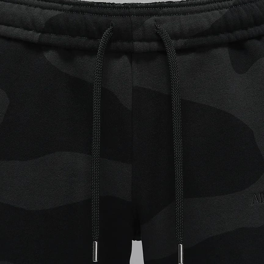 Jordan Трикотажные штаны с логотипом AirWordmark Мужские Серый Черный HF0044-045