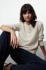 Women's Elegance Style Sweater Stone Soft Textured Basic Knitwear Sweater