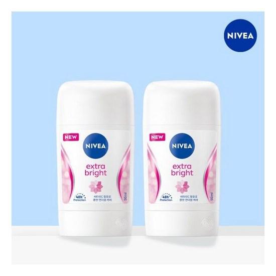 Nivea Дезодорант-карандаш Extra Bright 50мл 2шт.