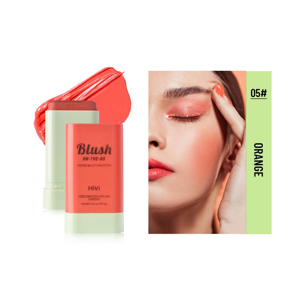 LAMUSELAND Румяна-стик для губ и щек 2 в 1 на бальзаме для макияжа лица