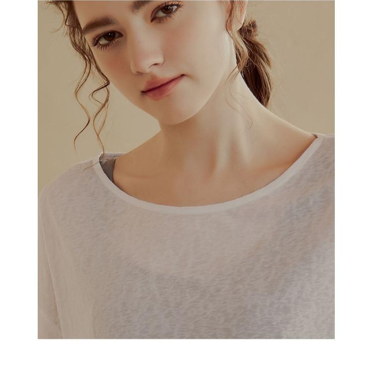 Дышащий топ для бега свободного кроя, легкая футболка для йоги, утягивающая тренировочная рубашка для женщин