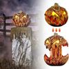 Horror Pumpkin Head Yard Decoration Outdoor Garden Ornaments,Can Light And Sound, Automatically Lift And Lower