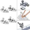 Pack of 4 Aluminum Solar Grounding Clamps  with Adjustable Screws & strong  Design Easy to Use for Photovoltaic Panel