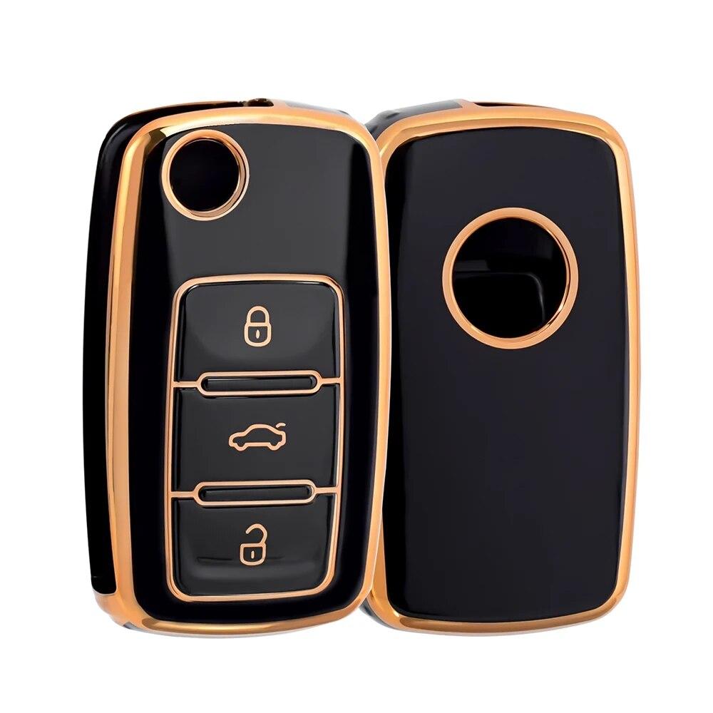 Чехол для ключей от автомобиля, брелок для ключей Volkswagen, рукава для ключей Langyi Sagitar Jetta Weiling Bora Tiguan VW, брелок для ключей от автомобиля