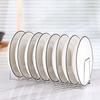 Silver Dish Draining Rack Stainless Steel Bowl Drying Holder Practical Plates Storage Rack  Kitchen