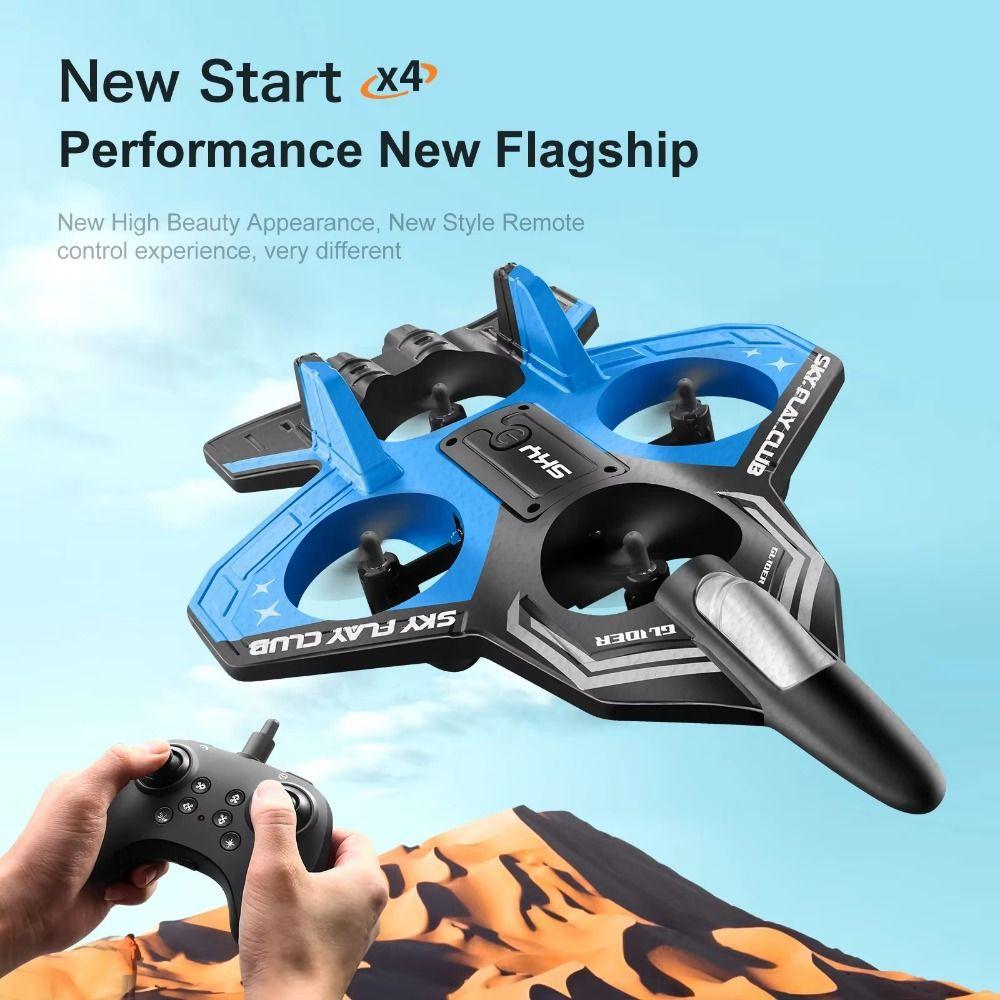 EPP Foam Four Motor Helicopter Toy Gravity Sensing RC Hobby Jet Plane  Home Decor