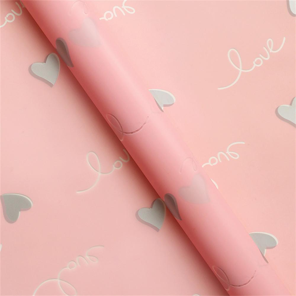 20pcs 57*57cm Flower Wrapping Paper Love Pattern Gift Packaging Paper Diy Handmade Craft Valentine's Day Floral Decor Material