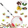 Nut Gatherer Upper Roller with Storage Bag Adjustable Handle Design Damage-Free Collection Pecan Walnut Picker Upper Roller