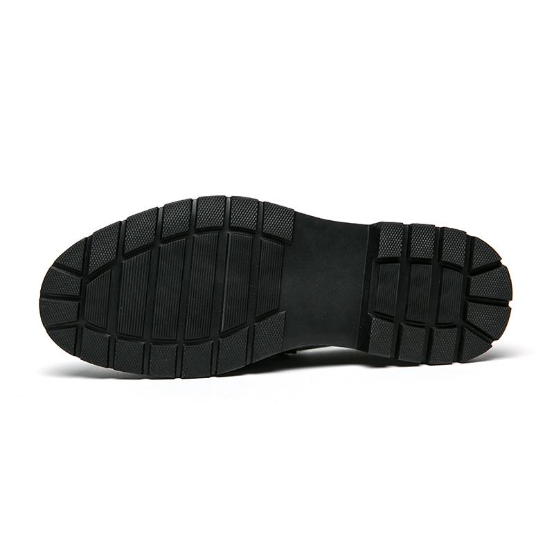 Лето Новые Британский Уличный Стиль Черные Натуральная Кожа Лоферы Для Мужской Повседневной Вечеринки Платье Обувь Увеличивающая Рост Мужчины