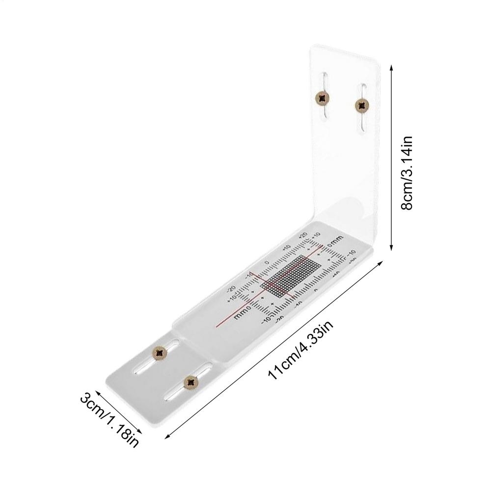 L Shape Acrylic Ruler Crack Monitoring Record for Detection Tracking Building Internal External Wall Crack Monitoring Tool