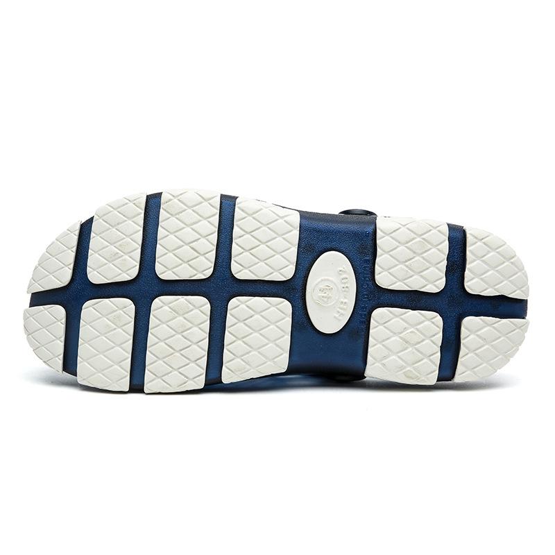 Men's Clogs Non Slip Water Shoes with Adjustable Strap Lightweight Mules Garden Outdoor Beach Pool Shower Sandals Summer Closed Toe Slippers for Men