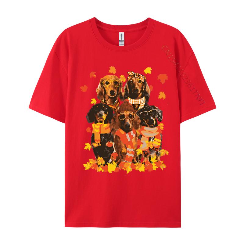 Dachshund Dog Halloween Thanksgiving Tshirt Male Brand New England Style Tops Tees Cotton T Shirt Mens Clothing Plus Size