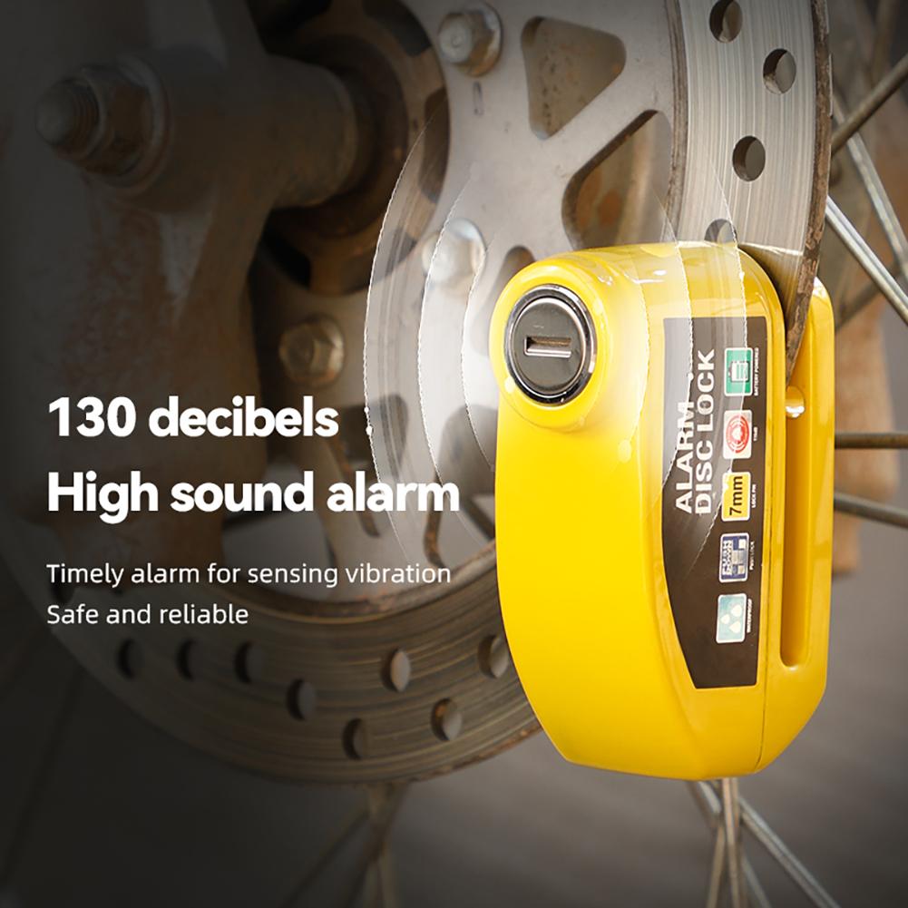 Безопасность Противоугонный велосипедный мотоциклетный дисковый тормозной замок с сигнализацией Алюминиевый сплав Безопасность Велосипедные замки для электровелосипеда скутера