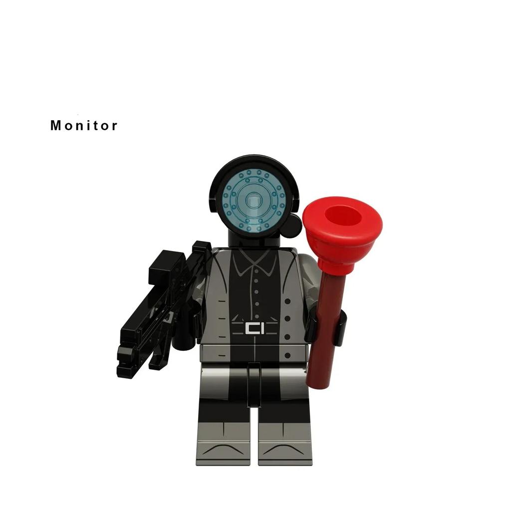 KDL818 LG1009 туалет аниме мультфильм кирпичи куклы оператор спикер ТВ человек мини-игрушки фигурки строительные блоки