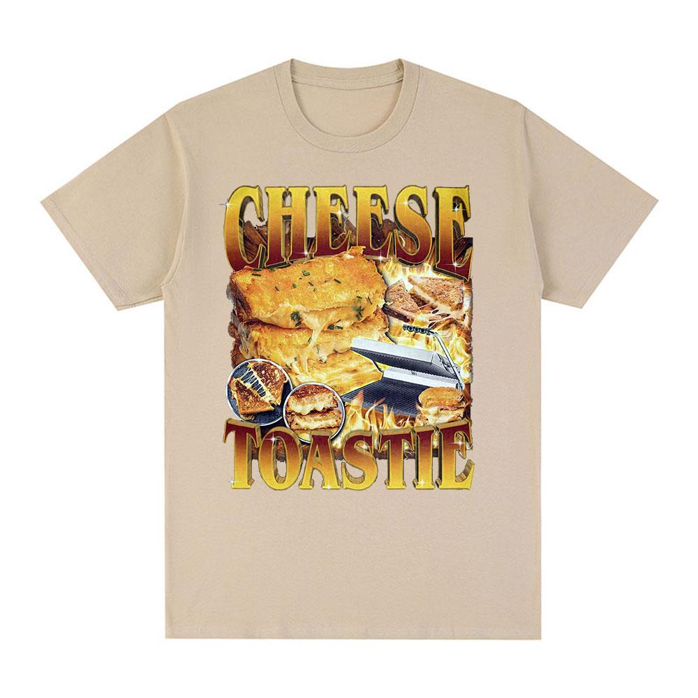 Смешная футболка с сырным тостом, подарок для любителей еды, футболки для мужчин и женщин, хлопок, повседневная, с круглым вырезом, с коротким рукавом, оверсайз, уличная одежда