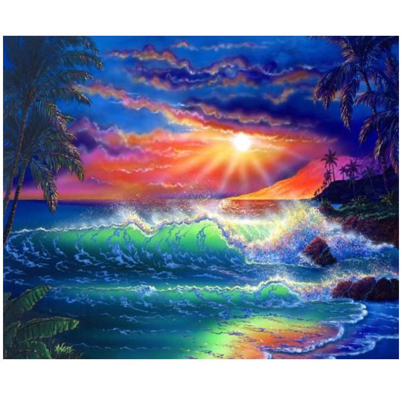 Diamond Painting Kit Landscape 5D Diamond Painting Full Drill Cross Stitch Diamond Painting Full Drill Kits Rhinestone