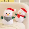 Anime Christmas Snowman Pendant Fluffy Xmas Ornament Snowman Plush Toy  Christmas Gift