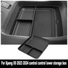 Center Console Storage Box for Xpeng X9 2025-2025 Cup Holder Dashboard Tray Organizer Tidying Black Car Interior Accessories TPE
