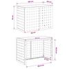 Air Conditioner Cover Black 100 x 50 x 70 cm Steel