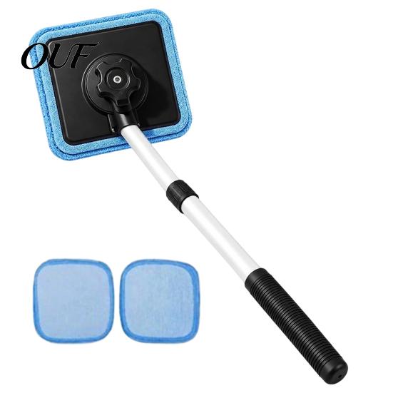 Automotive Glass Maintenance Accessories Magnetic Windshield Cleaning Kit, Double-Sided Car Cleaner with Interior Gadgets Long Telescopic Handle,