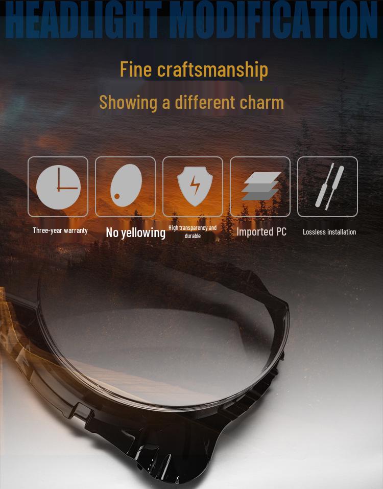 Land Rover Defender Headlight Lens Cover for 2020-2022 Models