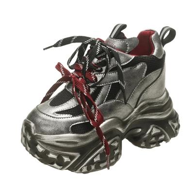 Модные женские кроссовки 10 см на высокой платформе, повседневная обувь, дышащие спортивные кроссовки с толстой подошвой, сетчатые, массивные, женские, Zapatos Mujer