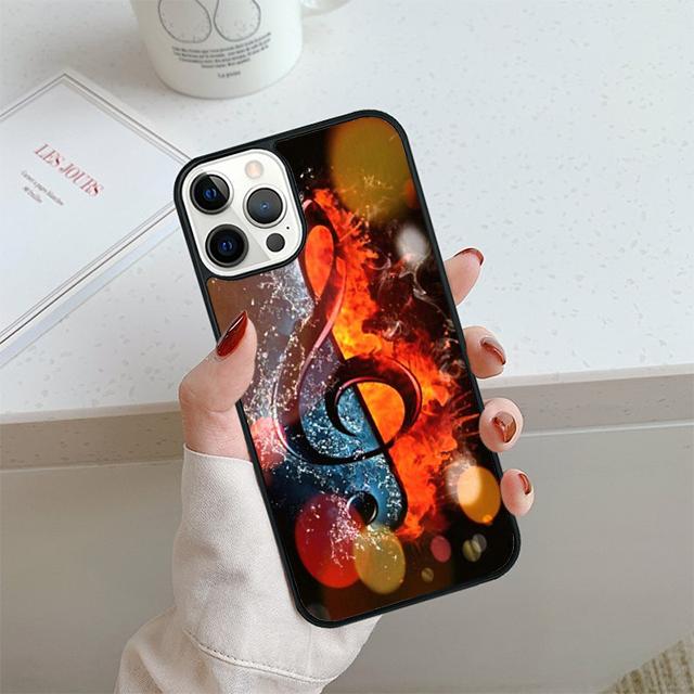 Чехол для телефона с нотами для iPhone 17 Air 14 15 16 13 12 Чехол для Apple iPhone 17 Air 14 15 16 Pro Max 6S Plus Coque