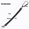 Camping Portable Fishing Lanyards Spring Elastic Rope Camping Carabiner Anti-lost Phone Keychain