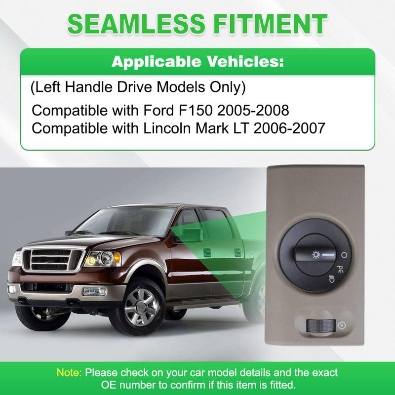 Headlight Control Switch 1S9964 5L3Z11654DAB for Lincoln Mark LT 2006-2007 for Ford F150 2005-2008 Car Light Control Switches