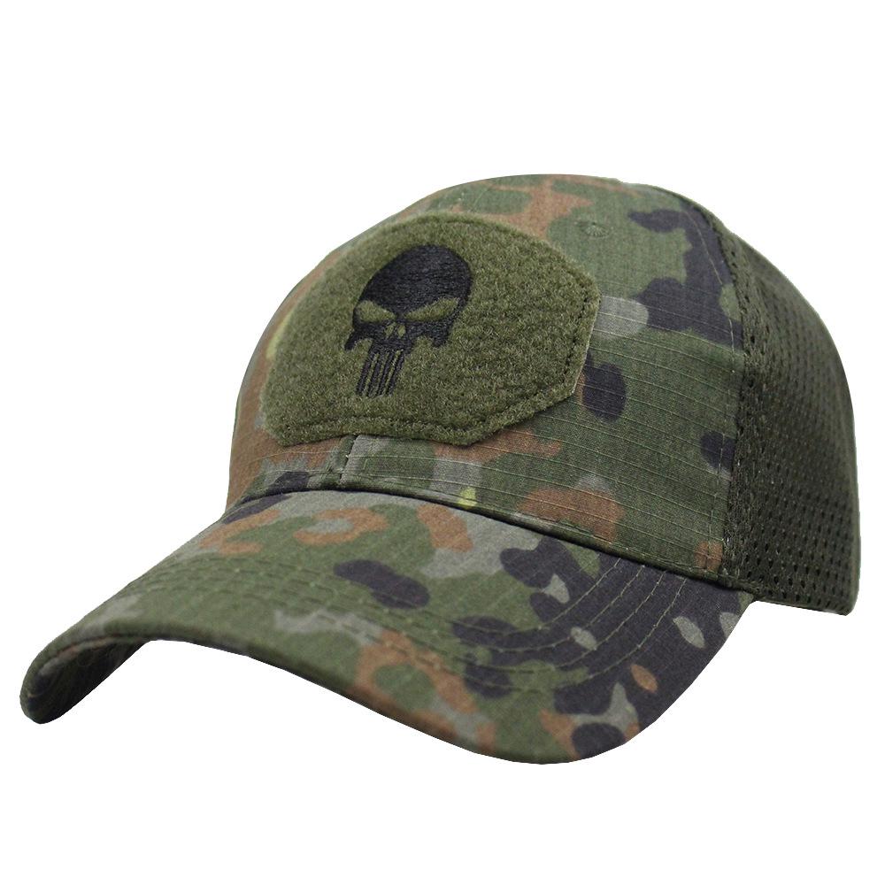 Тактическая камуфляжная бейсболка Сил Специального Назначения с Сеткой и Велкро