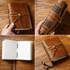Retro Traveler's Genuine Cowhide Leather Loose-leaf Notebook - Magic Diary and Notepad