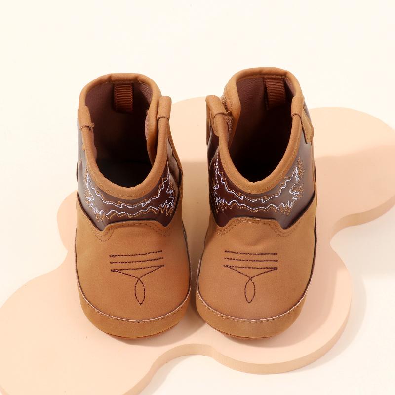 Baby Little Boots Soft PU and Cotton High Quality New Style Spring and Autumn Prewalking Shoes for Boys and Girls BHX3210