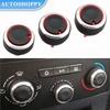 Aluminum Alloy Car Air Conditioning Knob AC Heat Control Switch Button Knob for Peugeot 307 CITROEN C4 C-TRIOMPHE Accessories