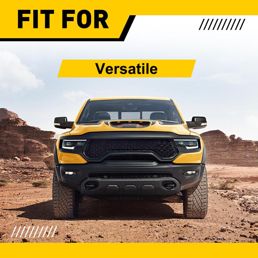 5PCS Universal Solar Powered Cab Flashing Light Roof Cab Amber Marker Lights