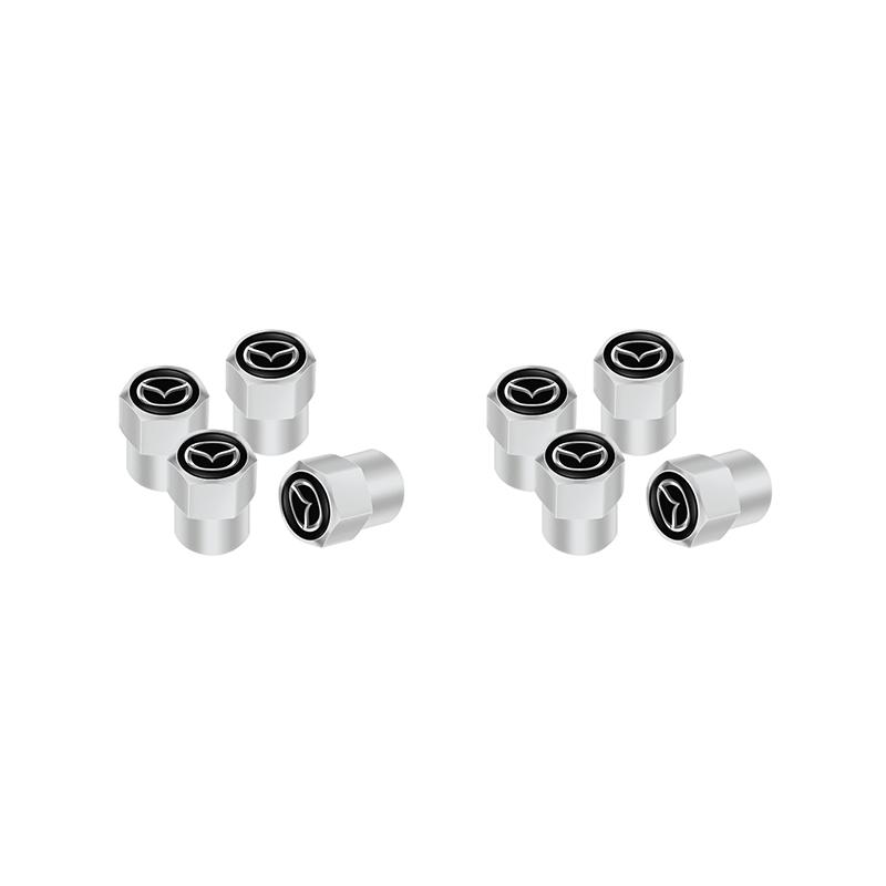 Metal Auto Tire Valve Stem Caps Wheel Dust Covers For Mazda 2 3 6 Atenza Axela CX3 CX5 CX7 CX30 CX50 CX60 CX90 MX5 MX30 RX
