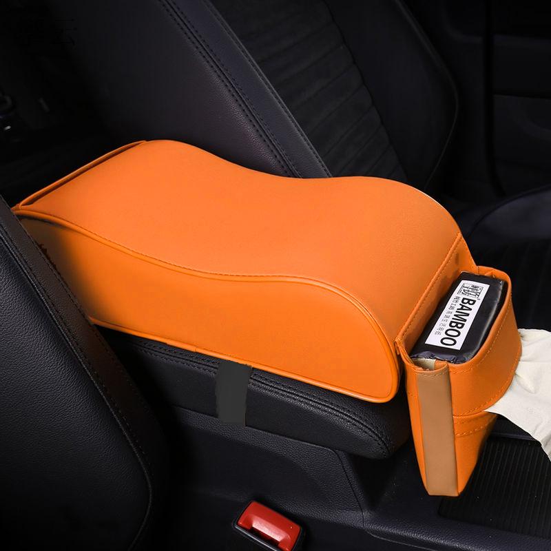 Подлокотник для автомобиля из искусственной кожи, подушка для авто, подлокотник для центральной консоли, подлокотник для сиденья, увеличивающий мягкую подкладку, поддержка рук с хранением