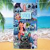 Western Anime Pattern Soft Thick Microfiber Large Towel For Children Beach Swimming