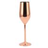 Champagne Flutes Stainless Steel Copper Plating Dishwasher Safe Champagne Glasses for Party Home