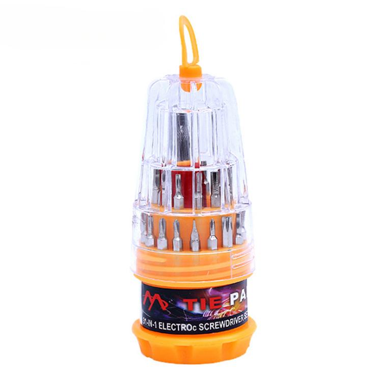 31 PCS Multi-Function Combination Screwdriver Set Home Repair Y-Shaped Cross Word Plum Type Hexagonal Star Shape Rice Word