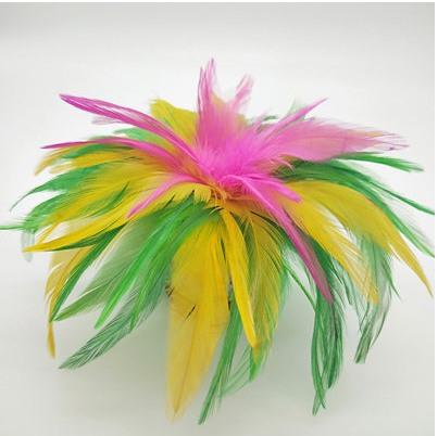 Pure Handmade Colorful Feather Feather Shuttlecock Children'S Small Shuttlecock With Rope Is Durable To Kick