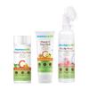 Mamaearth Natural Cleanse & Tone Kit с бесплатной сумкой( Витамин С - Средство для умывания лица 100 мл + Тонер с витамином С 200 мл + Пенка для снятия макияжа с мицеллярной водой 150 мл)