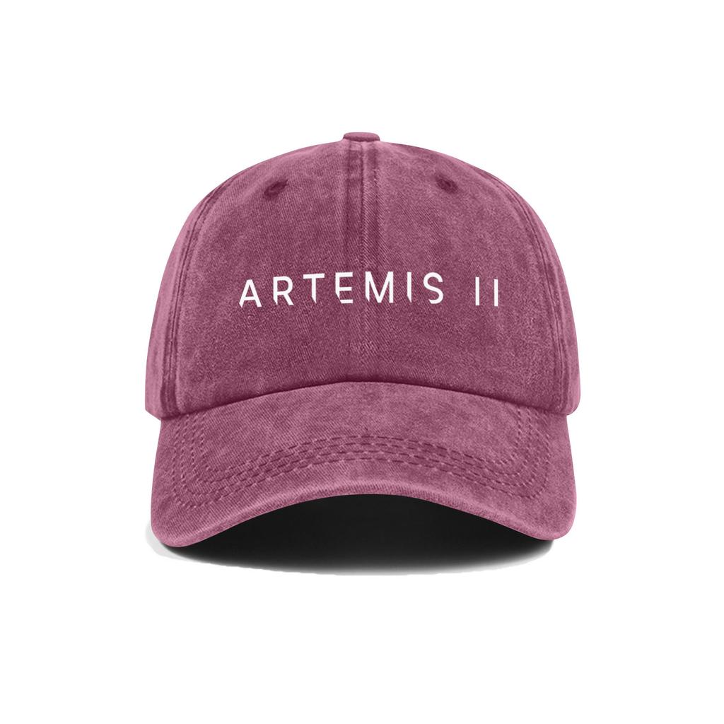 Повседневная Унисекс Регулируемая Бейсболка с Вышитым Дизайном Artemis II Прочная Хлопковая Твил Ткань Структурированный Козырек Низкий Профиль