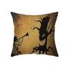 Halloween Horror Pumpkin Print Pattern Cushion Cover Home Living Room Sofa Decoration Square Pillow