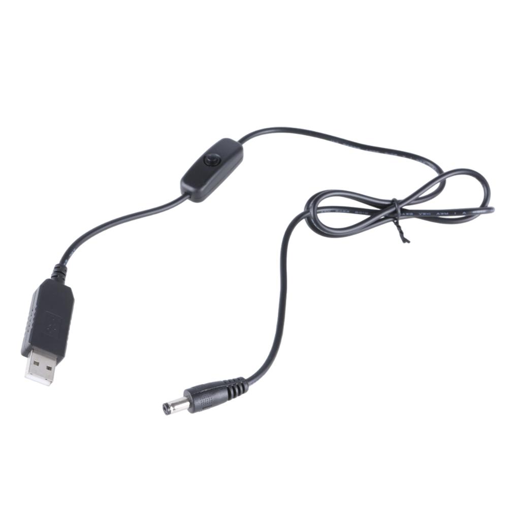 USB 5В на DC12В 5.5x2.1мм Линия Повышения Мощности Модуль Повышающий USB Адаптер Питания Кабель-Коннектор 2.1x5.5мм Конвертер