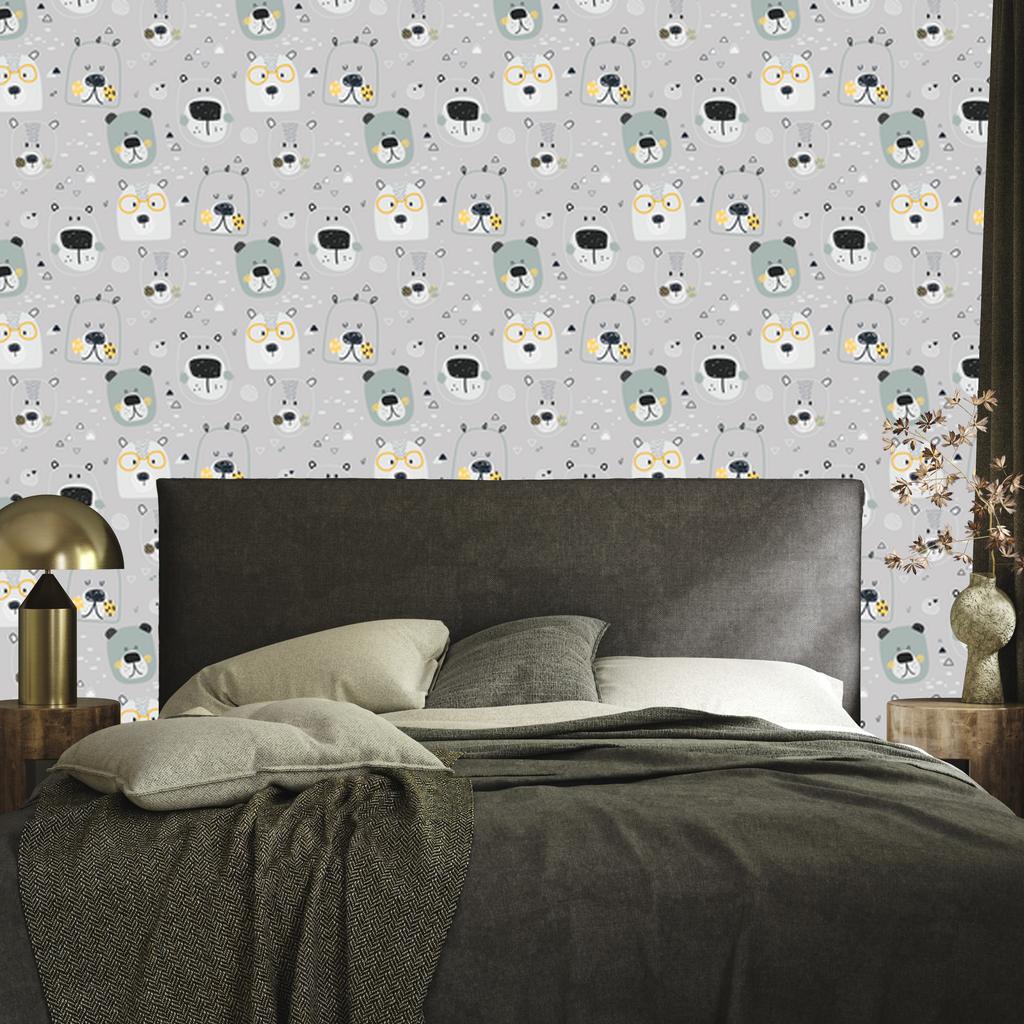 Cute Teddy Bears Wallpaper for Living Room and Bedroom 50x1000