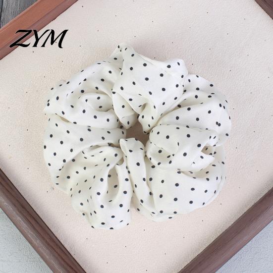 Stylish Hair Ties for Gifts Retro Polka Dot Tie Women Girls, Soft Elastic Scrunchies, Elegant Versatile Wrist Ornament Ponytail Holder, Fashionable