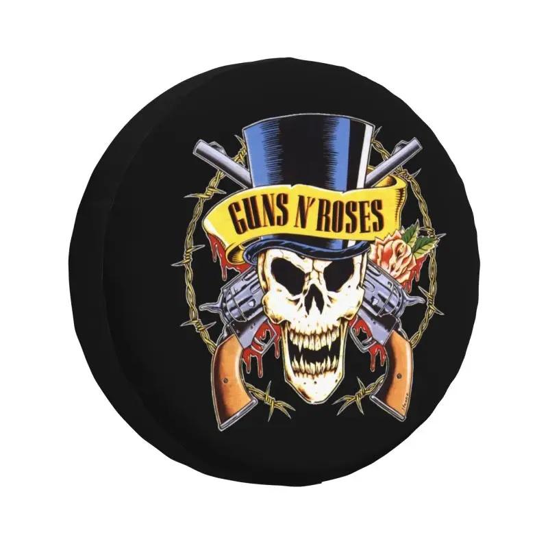 Custom Guns N Roses Spare Wheel Cover for Jeep Hummer 4x4 RV Custom Bullet Logo Tire Protector 14" 15" 16" 17" Inch