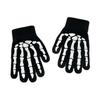 Knitting Gloves Skeleton Head Full Fingers Print Warm Breathable Slip Non Horror Gloves Boy Han W7Q4