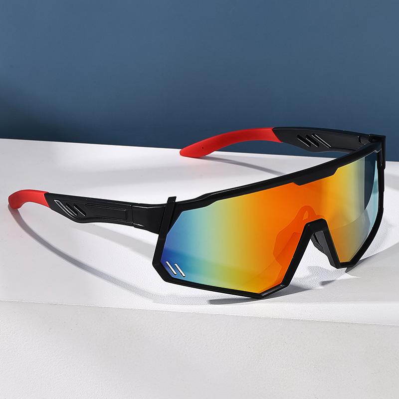 Bicycle sunglasses women's outdoor riding one-piece sunglasses men
